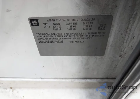 2014 Cadillac Xts Premium z USA, uszkodzony, nr VIN 2G61P5S37E9166276